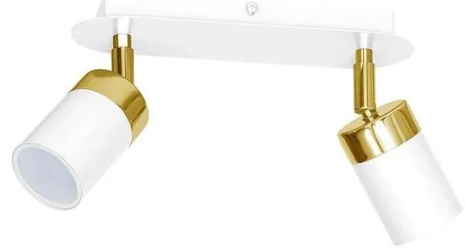 Спот JOKER 2xGU10/25W/230V бял/златист