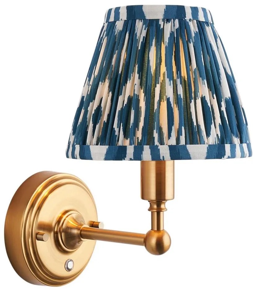 Endon 114827 - LED Димируем акумулаторен стена лампа BURLEY LED/1,5W/5V месинг/син