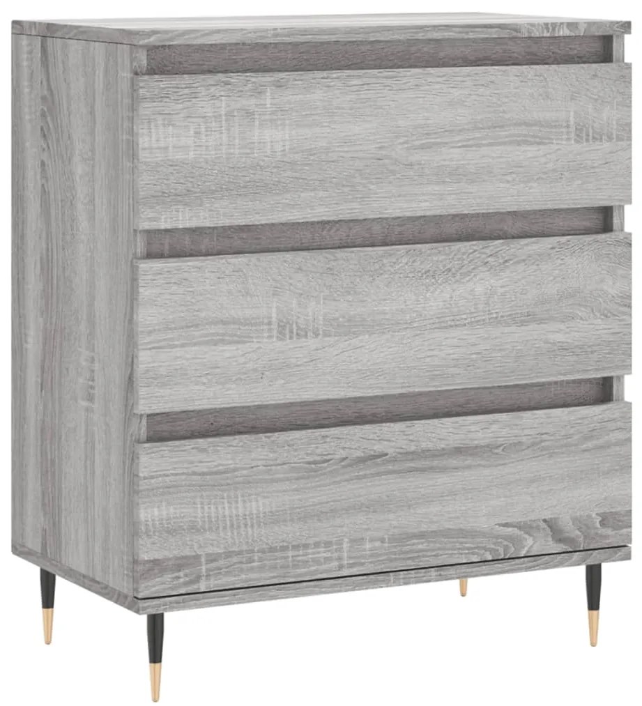 827178 vidaXL Сайдборд, сив сонома, 60x35x70 см, инженерно дърво