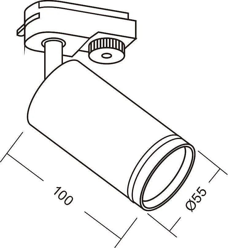 Спот за релсов монтаж KING, бял, 1хGU10