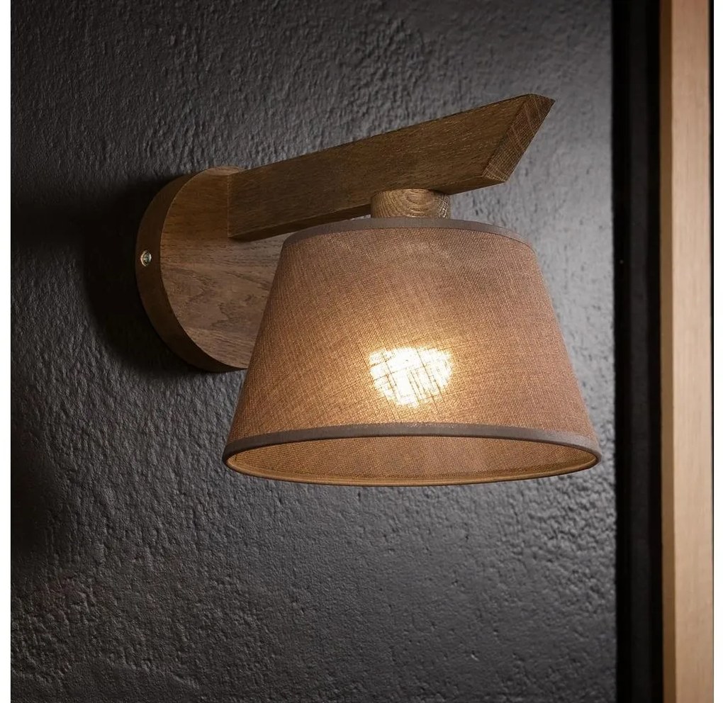 Brilagi - LED  Аплик ANTHONY 1xE14/40W/230V дъб/кафяв