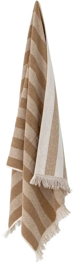 Кафява и бежова памучна кърпа 50x100 cm Elaia - Bloomingville