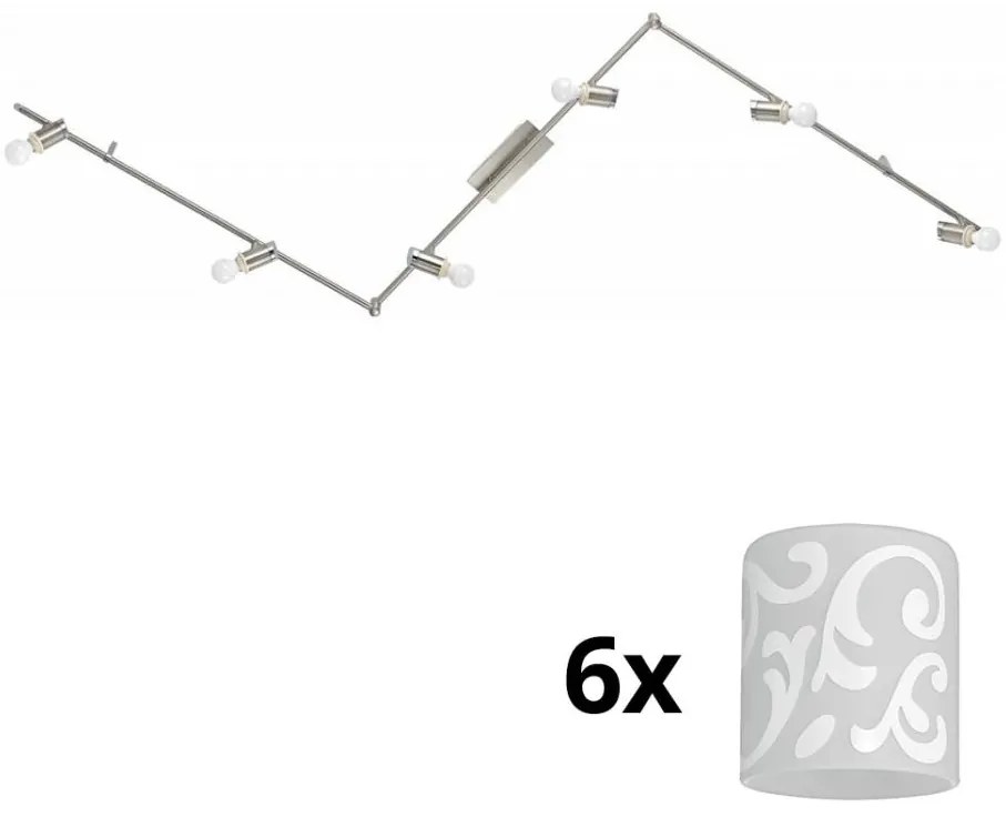 Eglo - LED точкови лампи MY CHOICE 6xE14/4W/230V хром/бяло