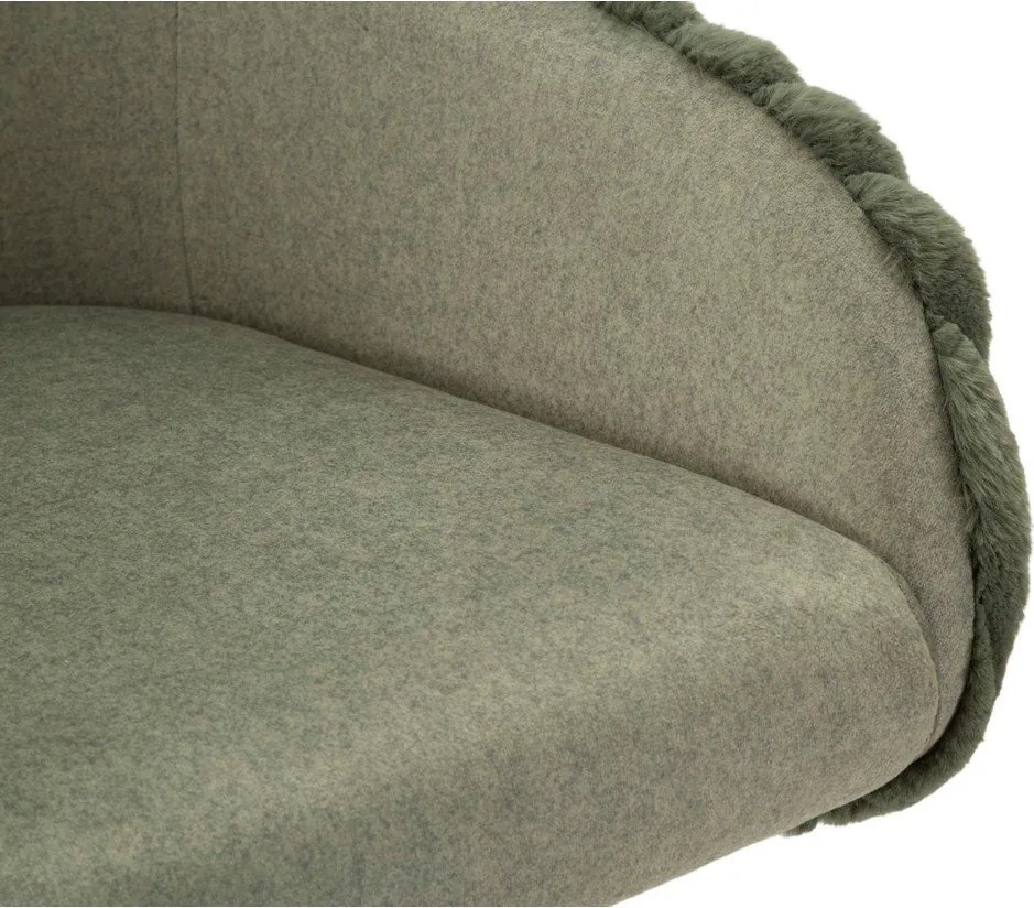 Зелени тапицирани бар столове в комплект с подлакътници 2 бр. (височина на седалката 78 cm) Alaska – Mauro Ferretti