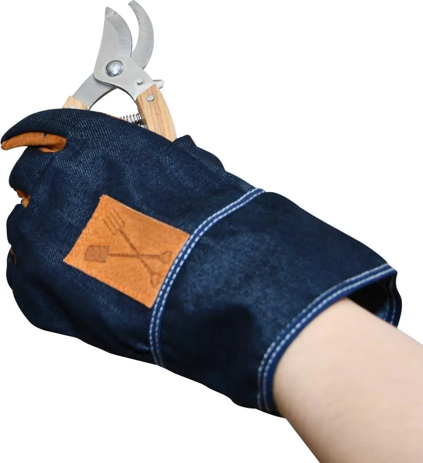 Синьо-оранжеви градински ръкавици Denim - Esschert Design