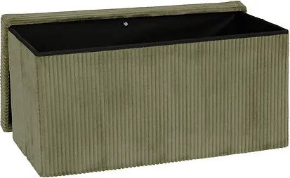 Пейка със съхранение atmosphera Arum, Рипсено кадифе, Сгъваема, 76x38 cm - Тъмносин