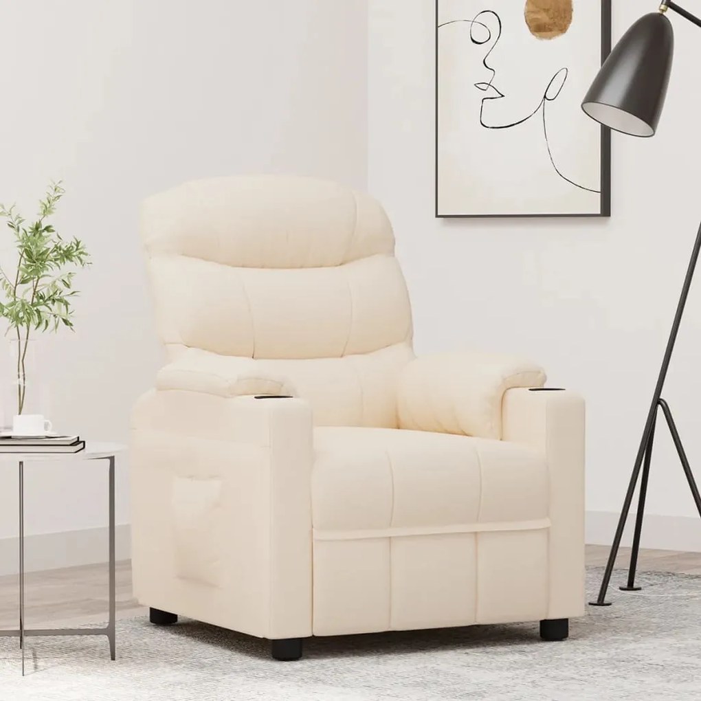 348079 vidaXL Наклоняем стол, кремав, текстил