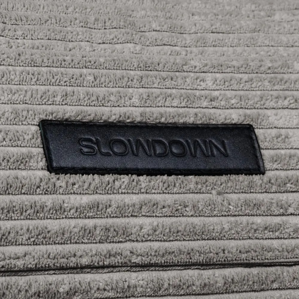 Лилав детски пуф от рипсено кадифе Cocoon 80 – SLOWDOWN