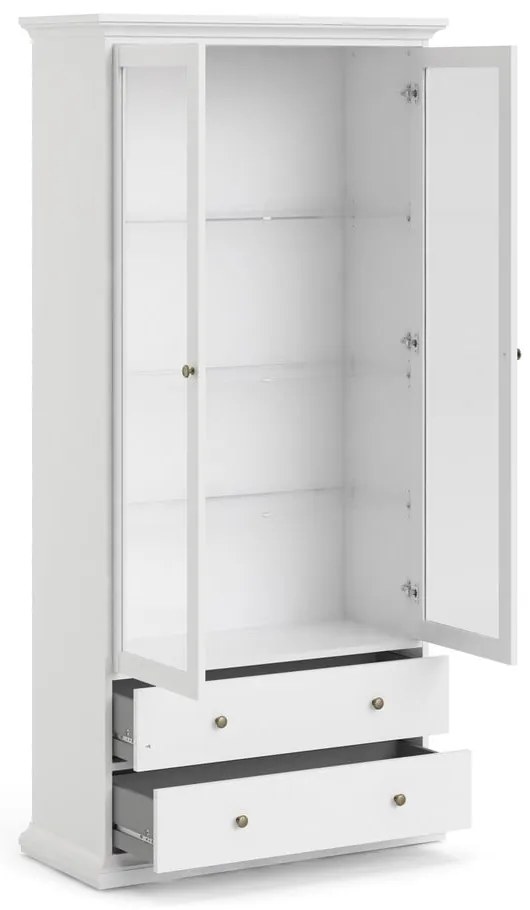 Бяла витрина 96x201 cm Paris – Tvilum