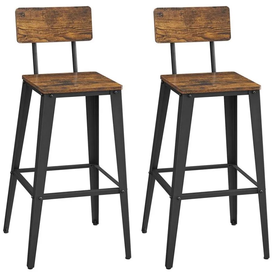 Бар стол AVEN кафяв/черен