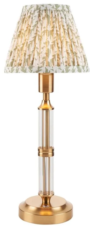 Endon 114838 - LED Димируема акумулаторна настолна лампа MORTON LED/1,5W/5V месинг/зелен