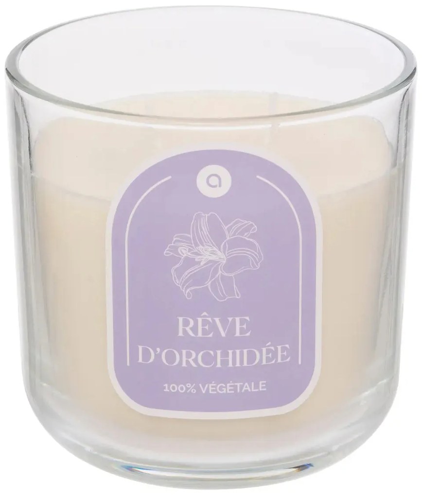Ароматна свещ atmosphera Floa, Стъкло, 350 g - Orchid