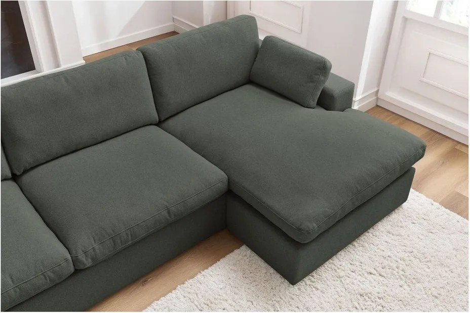 Зелен ъглов диван Belair – Bobochic Paris