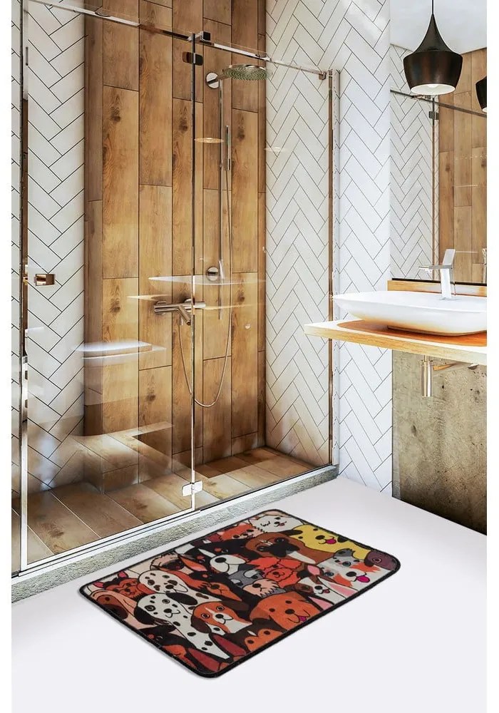 Изтривалка за баня 60x40 cm Dogs - Foutastic