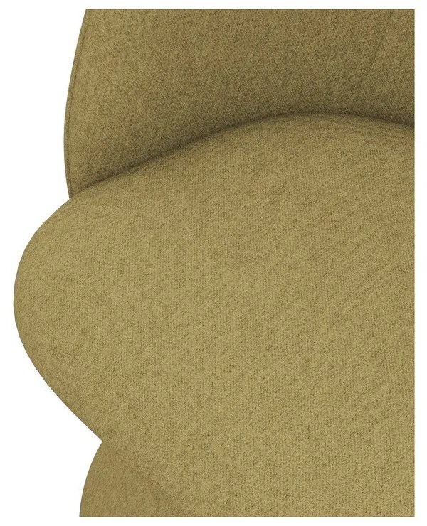 Тапициран трапезен стол в цвят горчица Maia – Makamii