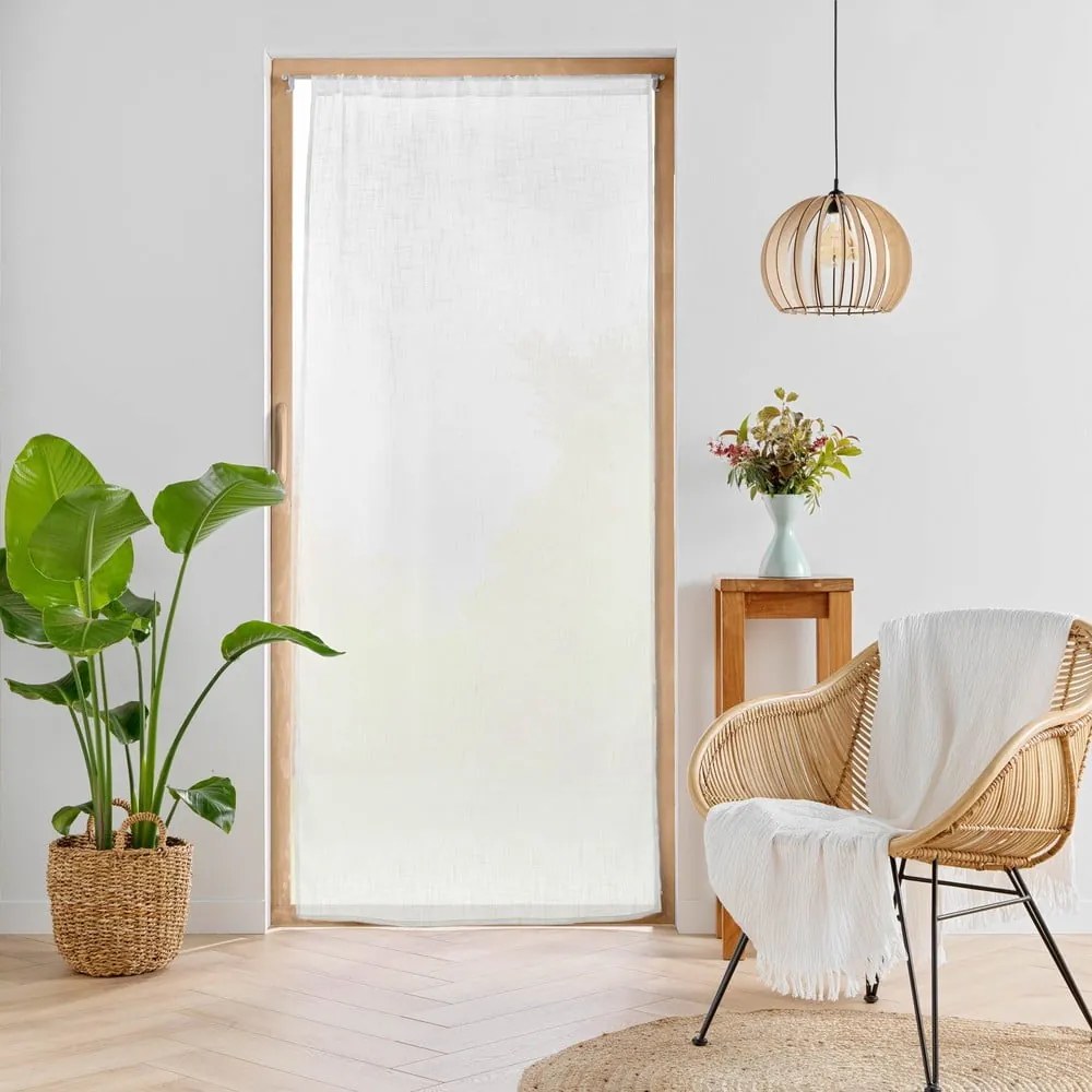 Бяла завеса за врата 90x200 cm Haltona – douceur d'intérieur