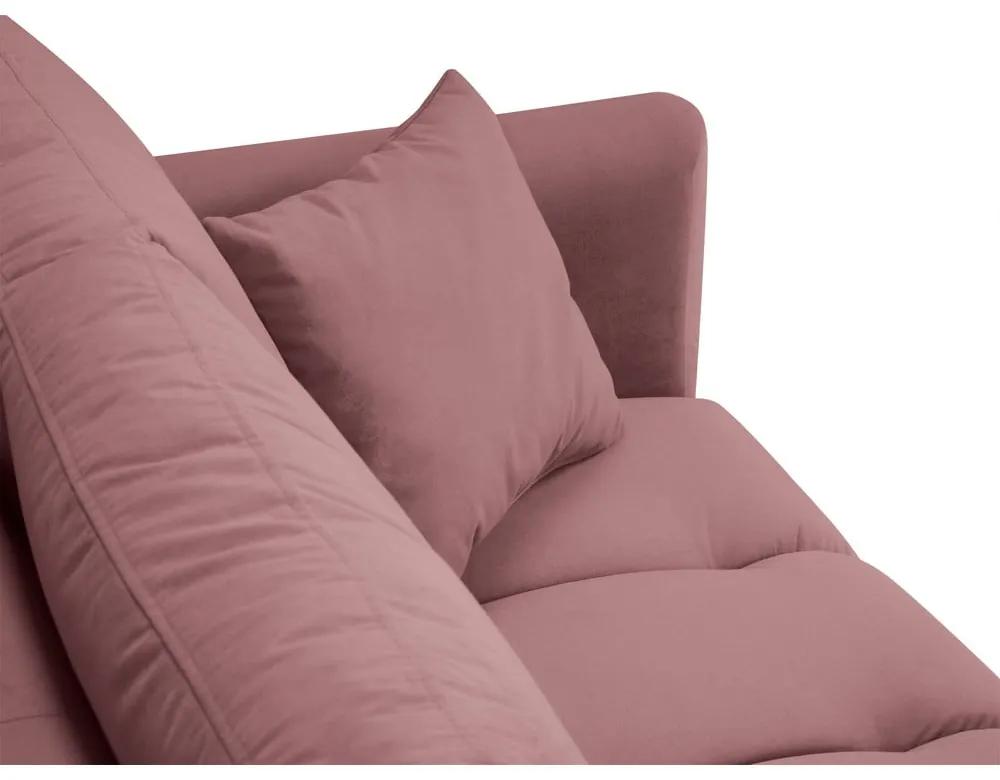 Розов кадифен диван Octave - Interieurs 86