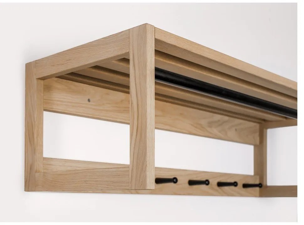 Стенен рафт от масивен дъб Slussen Puro - Woodman