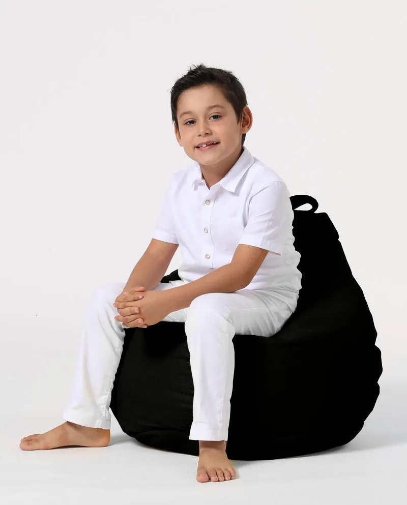 Градински пуф Premium Kids, цвят Черен