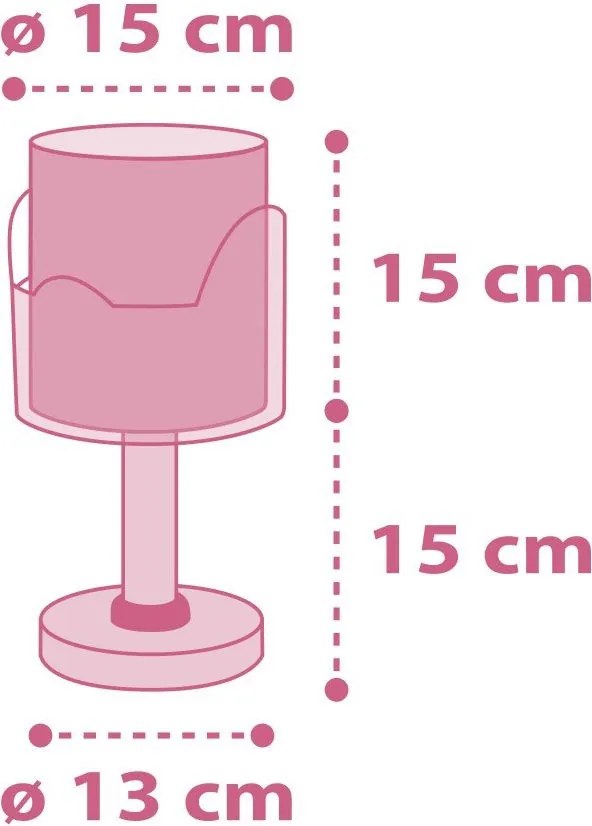 Лампа за четене Ango Little Elephant-розов