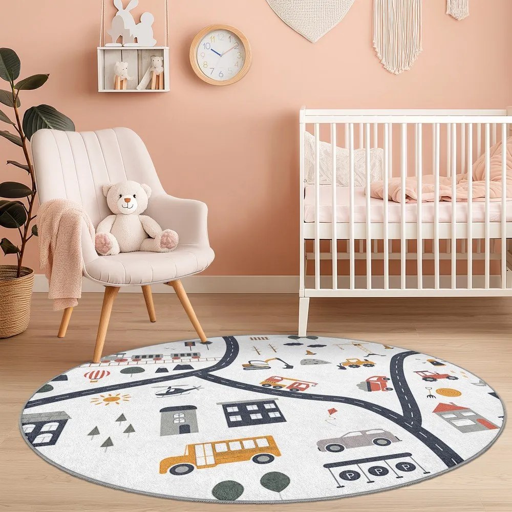 Детско килимче за игра подходящо за пране ø150 cm World Around Me – Mila Home