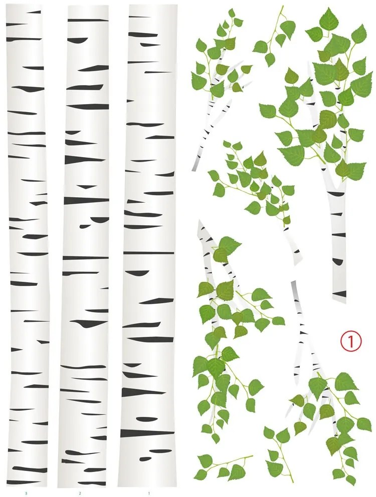Невероятни стикери за стена Бреза 215 х 270 см