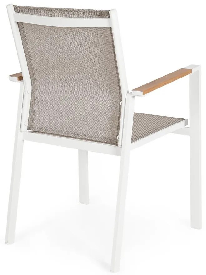 Бял метален градински стол Heta – Bizzotto