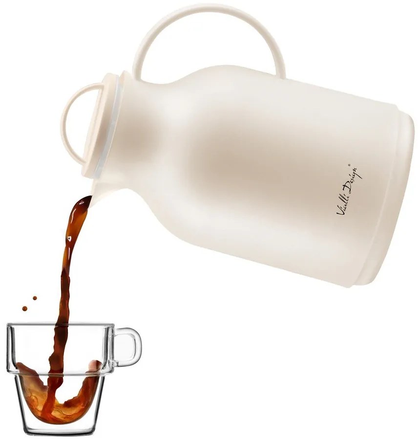 Бежов термос , 1 л - Vialli Design