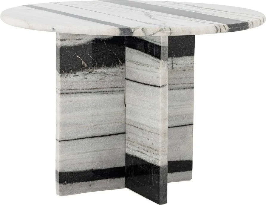 Черно-бял мраморна кръгла масичка за кафе ø 61 cm Rosito – Bloomingville