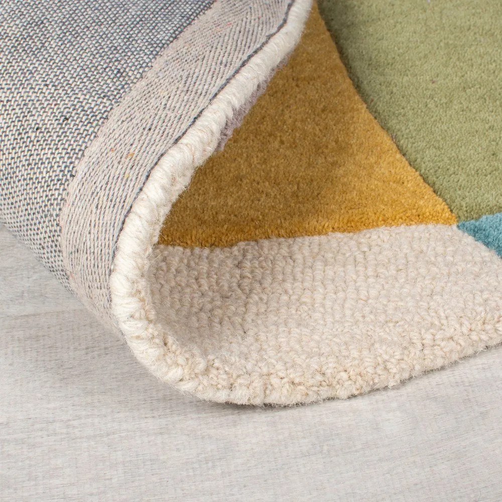 Ръчно изработен вълнен кръгъл килим ø 160 cm Glow Multi – Flair Rugs