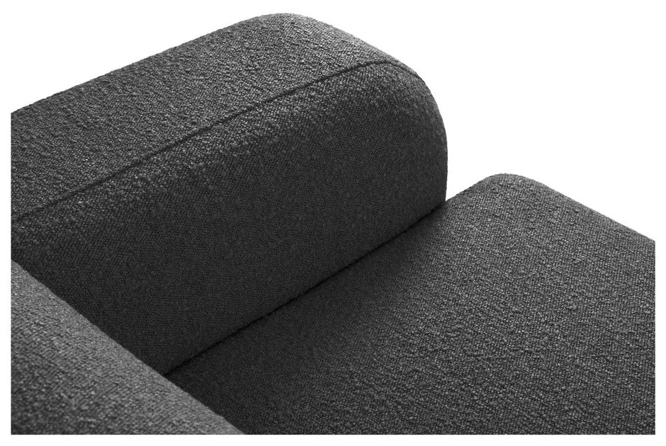 Тъмносив ъглов диван от букле (променлив/L форма) Molino – Micadoni Home