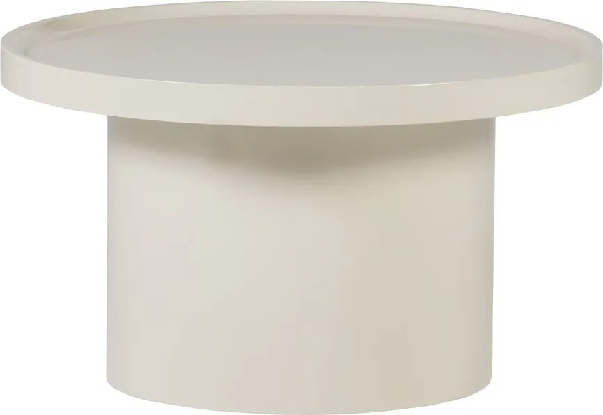 Сиво-бежова кръгла масичка за кафе ø 70 cm Veluna – WOOOD