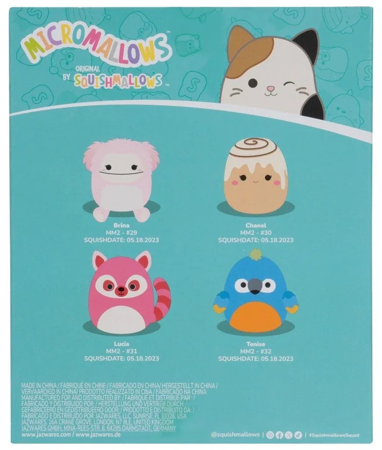 Плюшени играчки 4 бр. Micromallows 4Pack – SQUISHMALLOWS