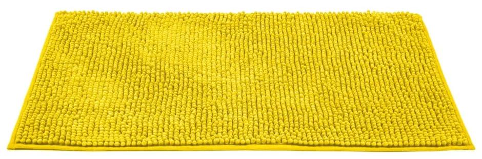 Жълта текстилна постелка за баня 50x80 cm Chenille - Allstar