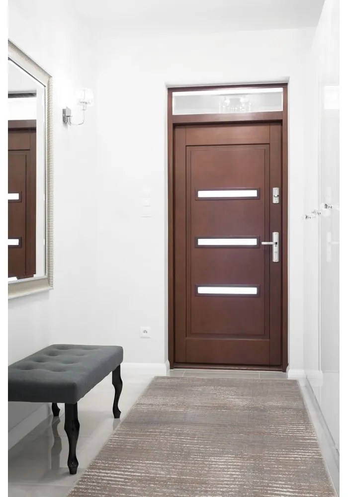 Сиво-бежова пътека 67x200 cm Soft Gik P – FD