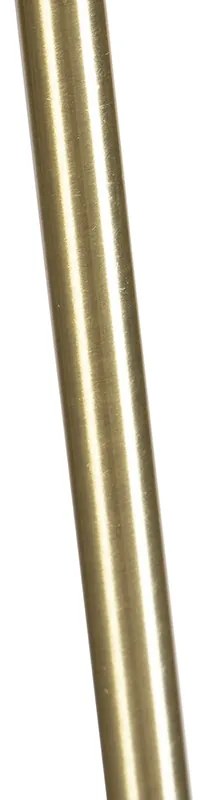 Подова лампа злато/месинг с плъстна абажур кремав 45 см - Parte