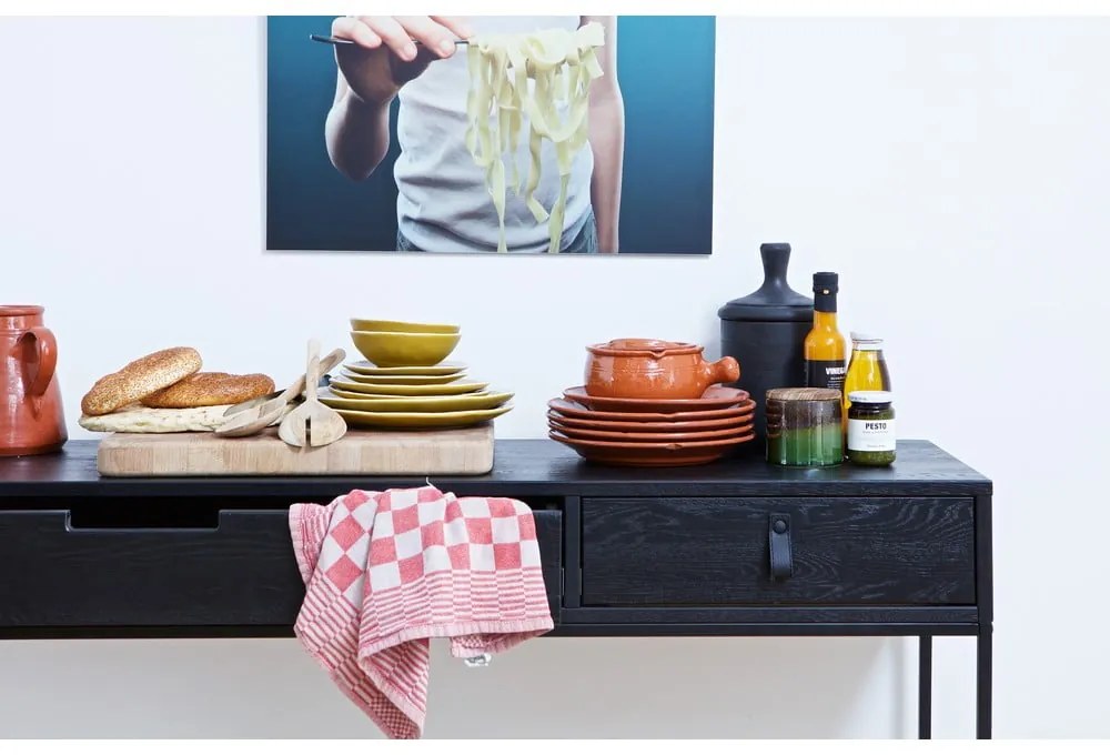 Конзолна маса от черен дъб Silas - WOOOD