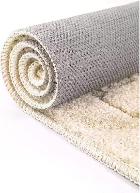 Кремави килими за баня в комплект 2 бр. 50x80 cm Kareli – Foutastic