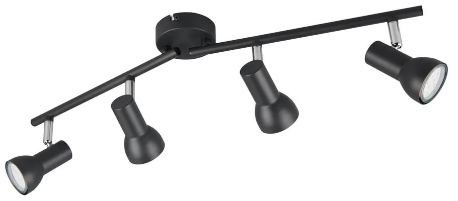 Черен прожектор ø 8 cm Cantar – Trio