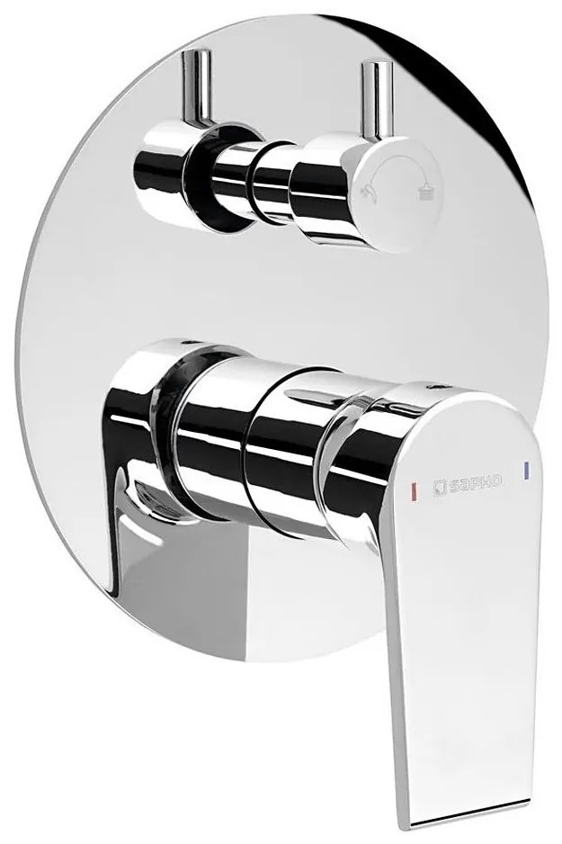 Sapho - Душ смесител за вграждане KAI лъскав хром