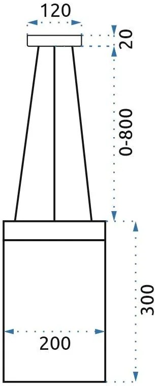 Лампа LED APP889-CP CHAIN