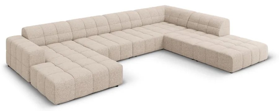 Бежов ъглов диван (десен ъгъл/"U") Chicago - Cosmopolitan Design