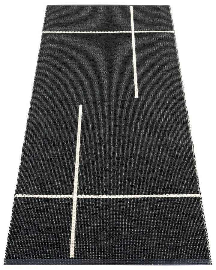 Черна пътека за открито и закрито 70x180 cm Fred Black – Pappelina