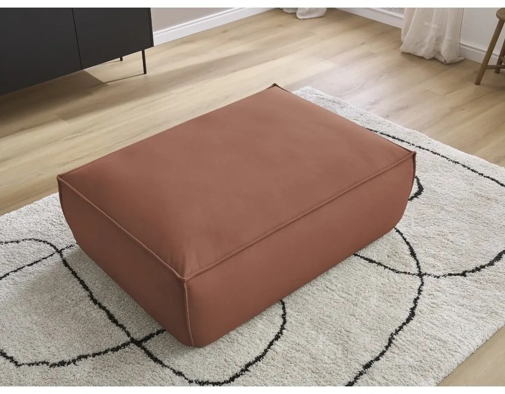 Тъмнокафява табуретка от изкуствена кожа Boheme – Bobochic Paris