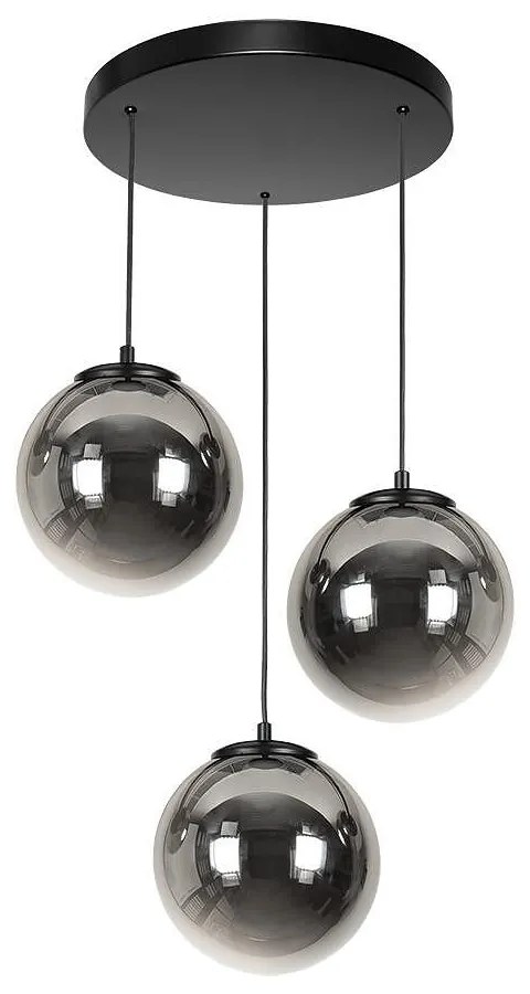 Пендел СИТИ, черен/сив, 3xE27