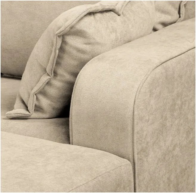 Бежов ъглов диван (десен ъгъл) Beata - Ropez