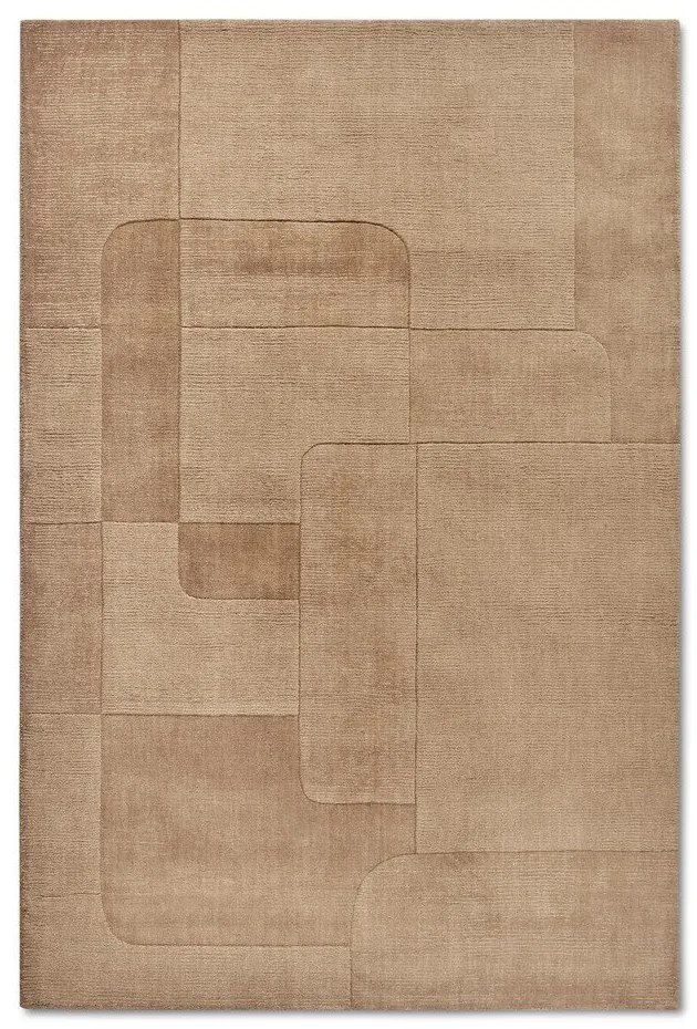 Бежов ръчно изработен вълнен килим 120x170 cm Charlotte – Villeroy&amp;Boch