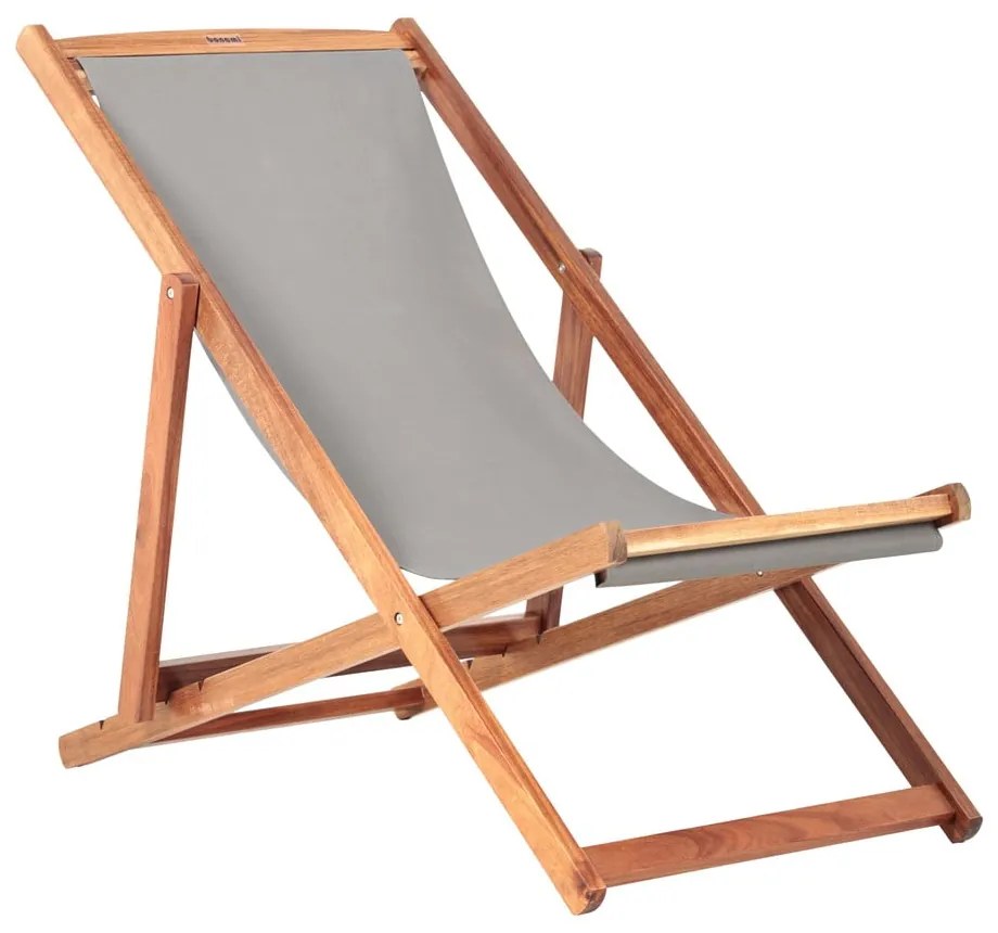 Сив/в естествен цвят градински шезлонг от масивно дърво Dionysus – Bonami Essentials
