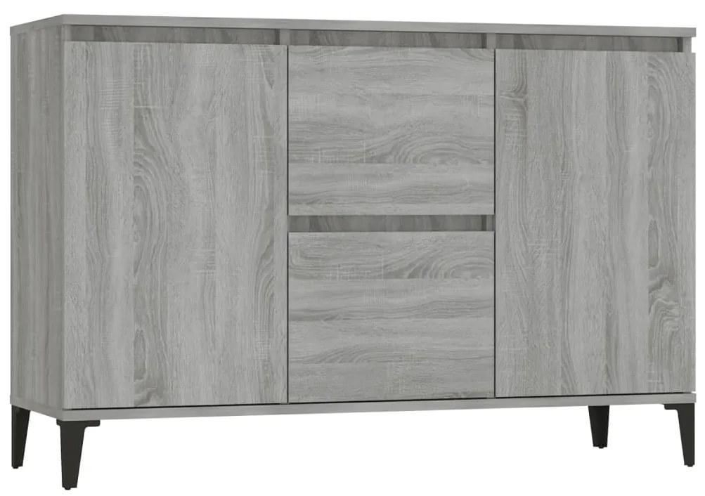 815166 vidaXL Сайдборд, сив сонома, 102x35x70 см, инженерно дърво