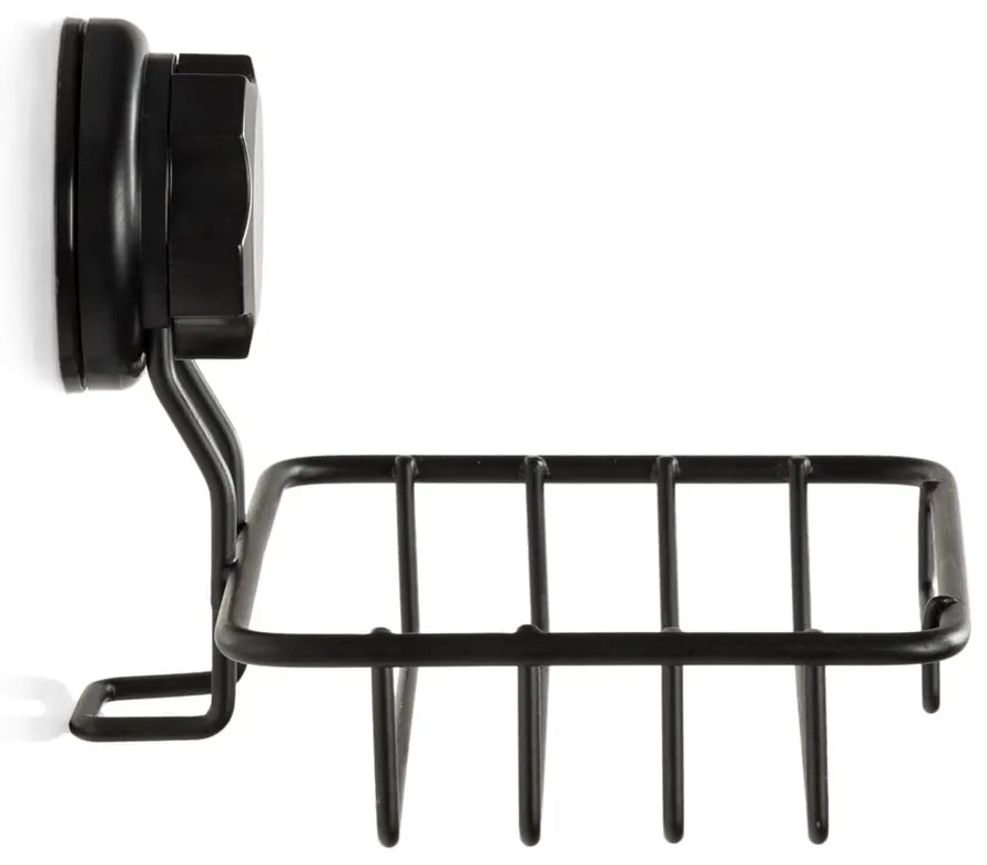 Черен самозадържащ се държач за сапун за стена Черен държач за сапун и гъба Bestlock - Compactor